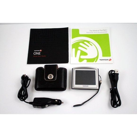 TomTom One 3rd Edition GPS Bundle with Car Charger Case USB Cable - Picture 2 of 3